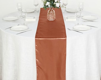 JMYDecor 10 Pack Mauve 12 x 108 inches Long Satin Table Runner for Wedding Graduations Banquets Engagements Table Runners fit Rectange and Round Table Decorations for Birthday Parties JMYDecor 10 Pack Mauve 12 x 108 inches Long Satin Table Runner for Wedding Graduations Banquets Engagements Table Runners fit Rectange and Round Table Decorations for Birthday Parties