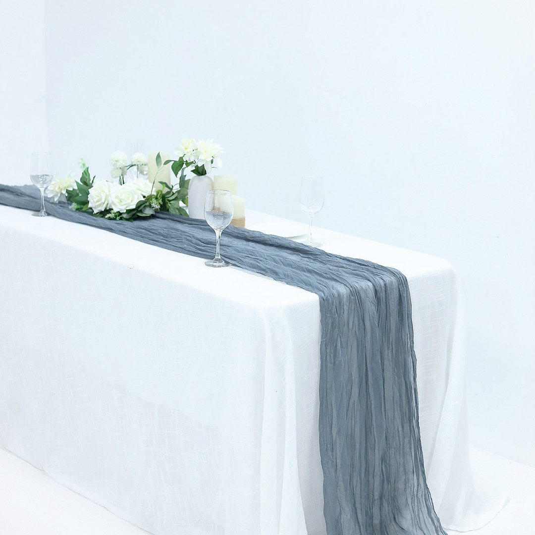 10ft Gauze Cheesecloth Table Runner, Boho Wedding Arbor, Rustic Wedding ...