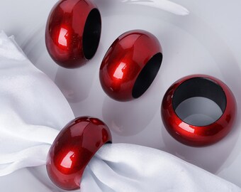 Red napkin best sale rings