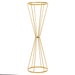 27 Dual Cone Reversible Gold Metal Geometric Flower Stand, Wedding Vase ...
