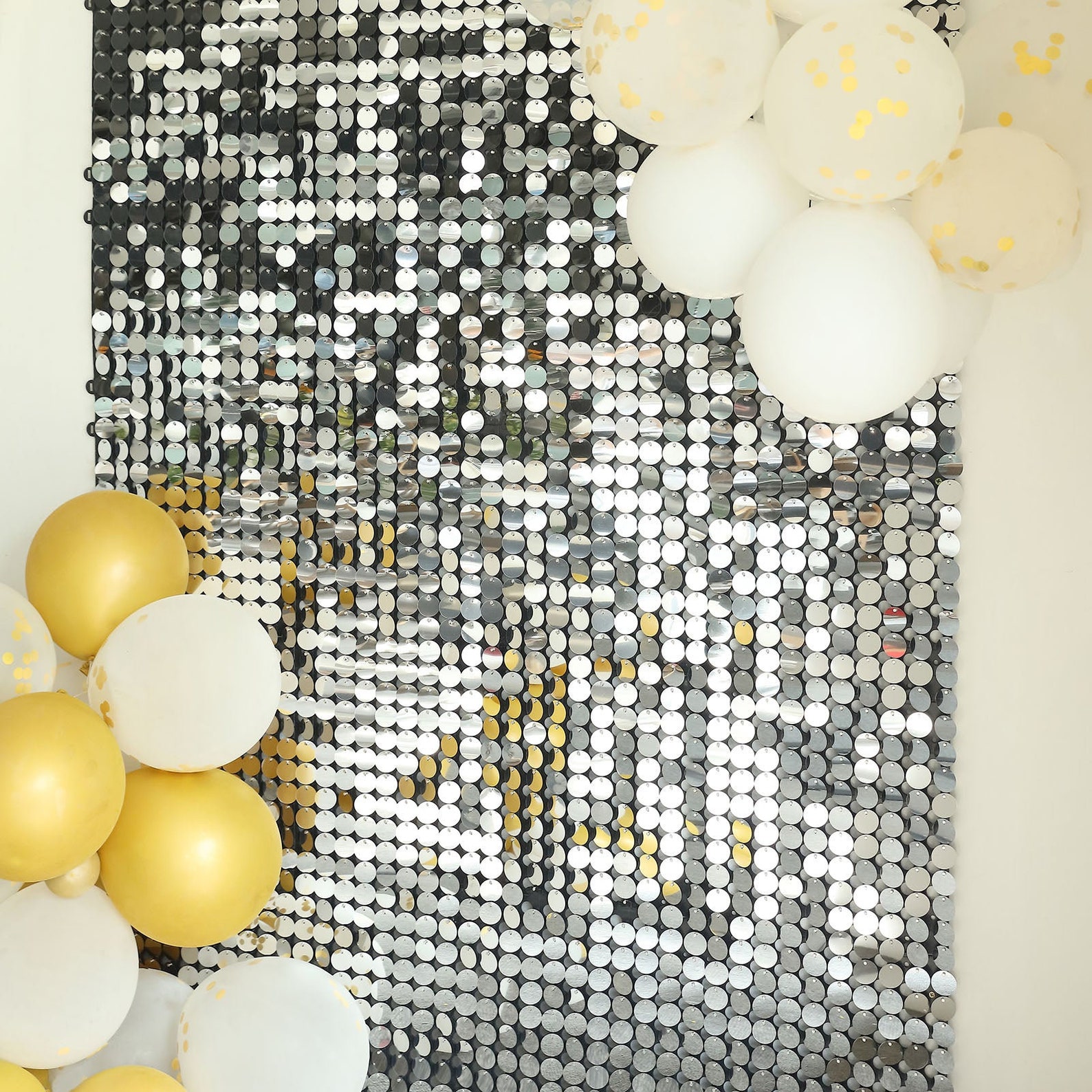 10 Sequin Panels for Backdrop by Blush Blooms Decor Silver Etsy