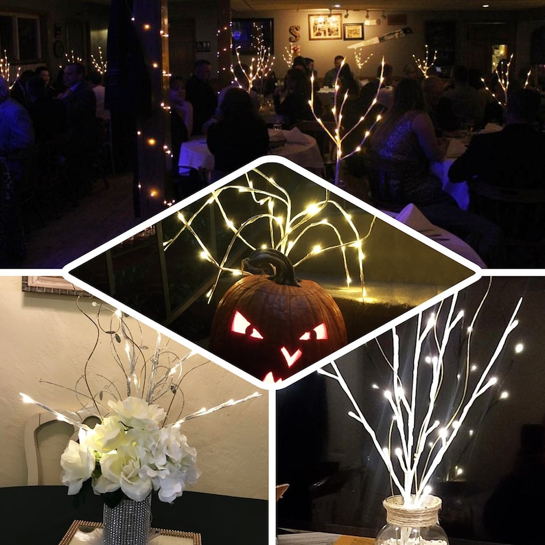 3 Pack LED Vase Bushes LED Branch Lights Vase Fillers Etsy