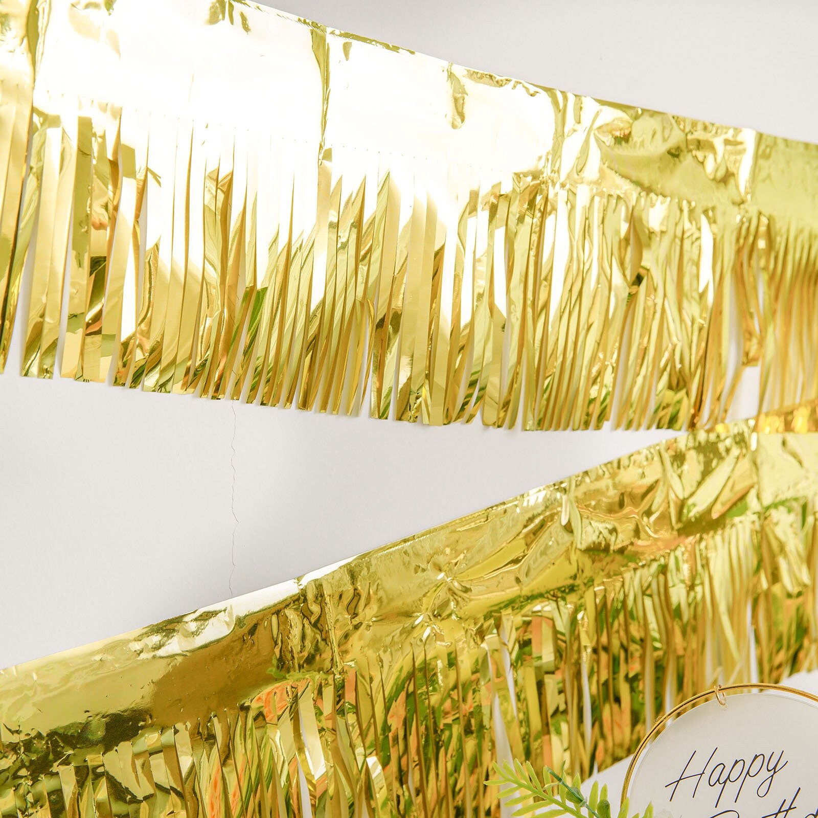 Mettalic Gold Foil Tassel Fringe Curtain Fringe Garland - Etsy
