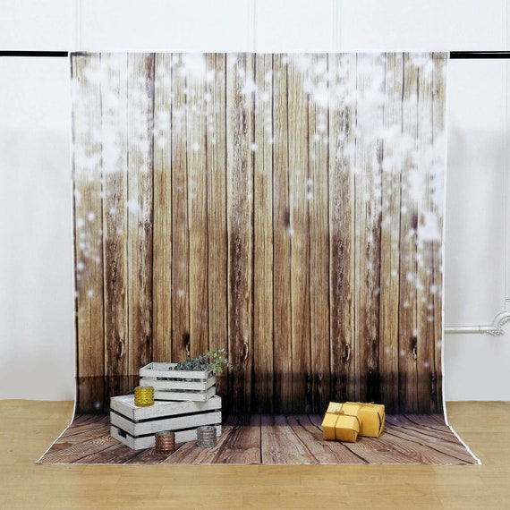 Thin Strip Vinyl Wood Grain Board Background Photography Backdrop Prop