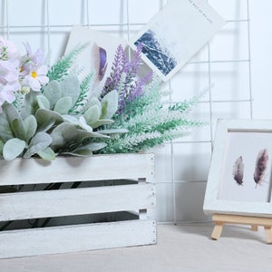 Set of 3 - Whitewashed Wood Crates, Rustic Boxes Boho Vintage Decor ...
