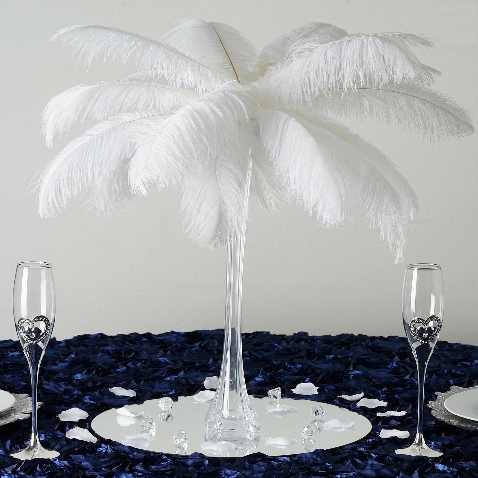Eiffel Tower Glass Vase 24 Inches  Buy Elegant Wedding Centerpiece –  Zucker Feather Products, Inc.