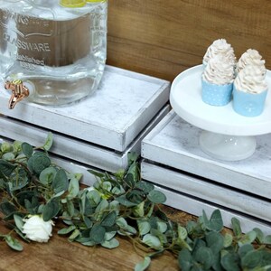 Set of 3 - Whitewashed Wood Crates, Rustic Boxes Boho Vintage Decor ...