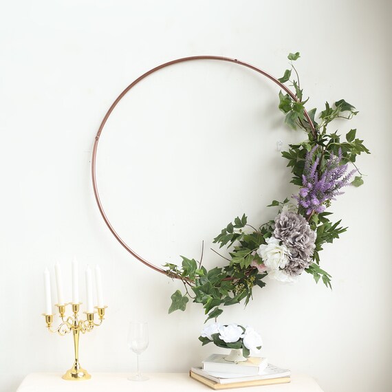 Metal wreath hoop sale