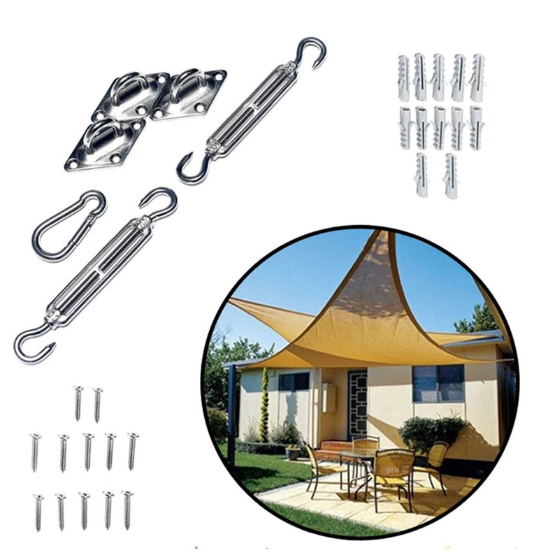 Sun Shade Sail Hardware Kit Stainless Steel Installation Kit Etsy