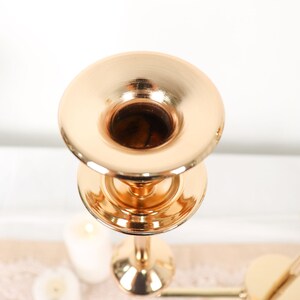 20 Gold Metal 3-arm Candle Holder Candelabra Table Centerpiece, Taper ...