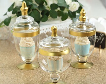 3 Pack Glass Apothecary Jar Candy Jars With Lids Glass 