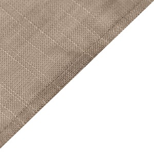 120" Taupe Premium Faux Linen Round Tablecloth, Wrinkle Resistant Table Cloth, Rustic Wedding ...