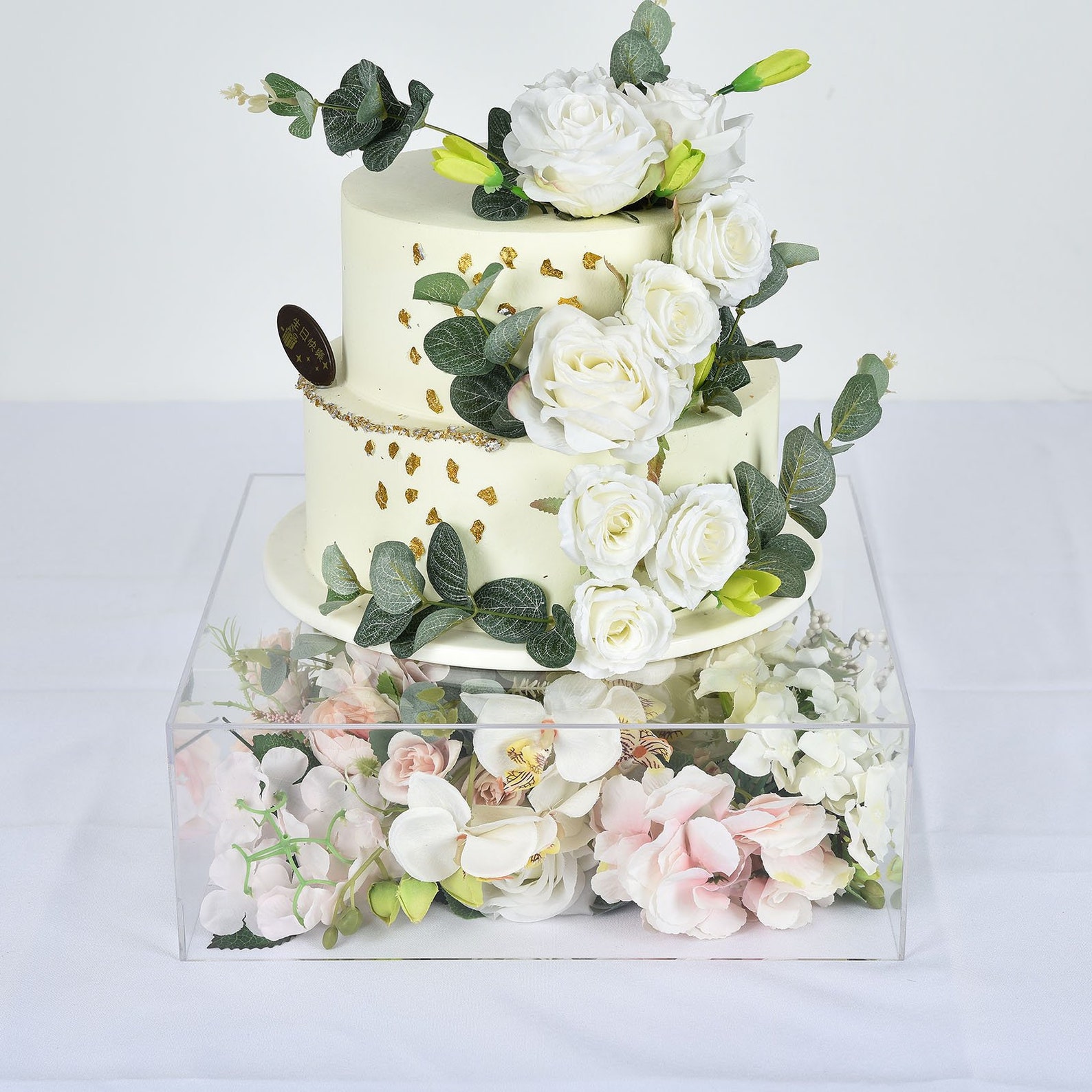 14x14 Clear Acrylic Cake Box Stand Transparent Etsy