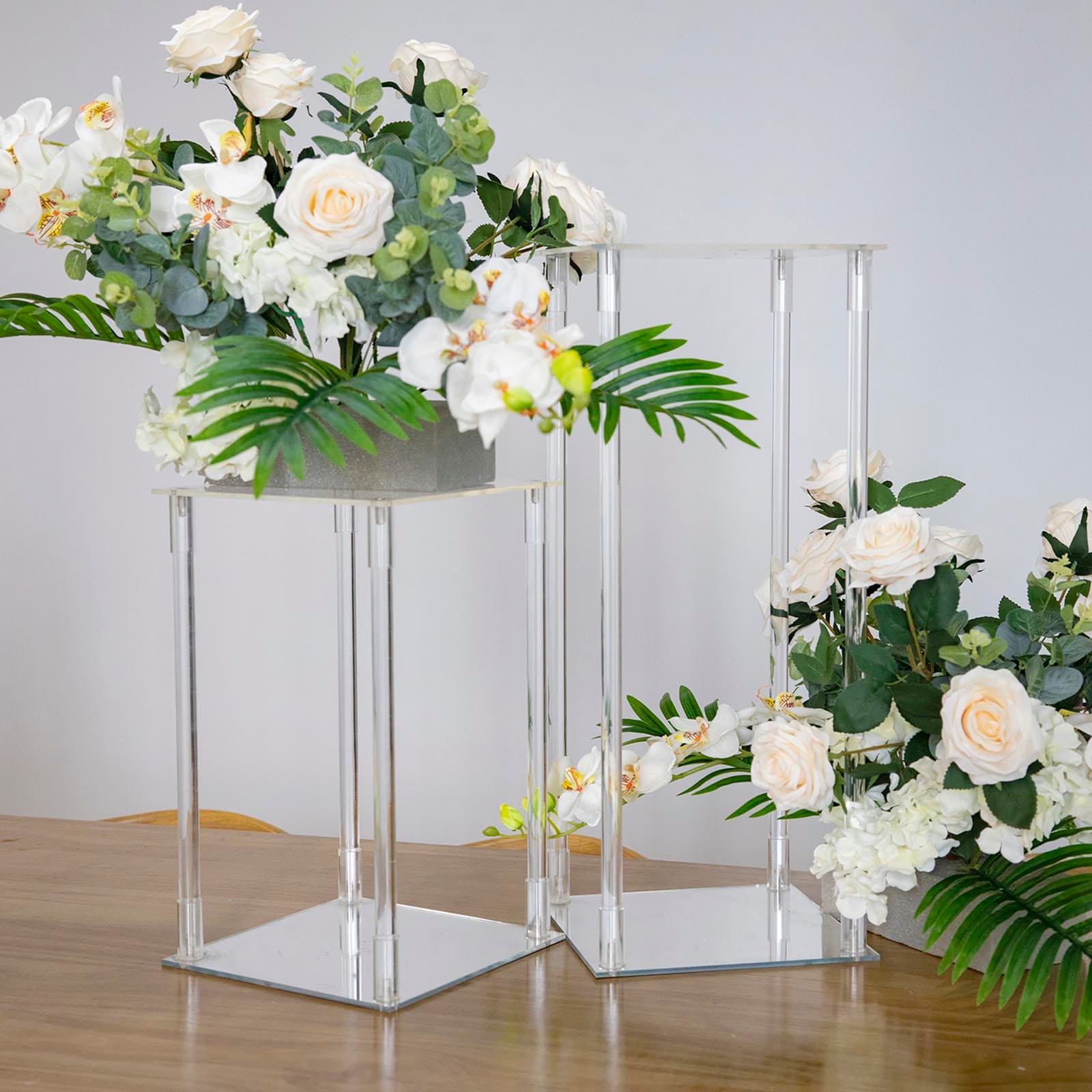Paper & Party Supplies 32 Clear Acrylic Pedestal Riser Floral and
