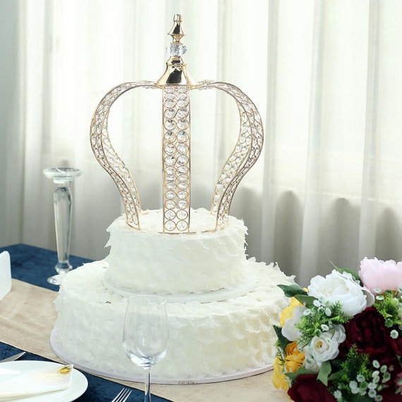 Silver Crown Cake Topper – 13cm - Party Mix - Perth Party & Cake