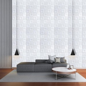 10 Pack | 3D Wall Panels, Self Adhesive Decorative Wall Tiles Modern Wall Decor Panel - Diamond Design Tiles, 52 Sq Ft