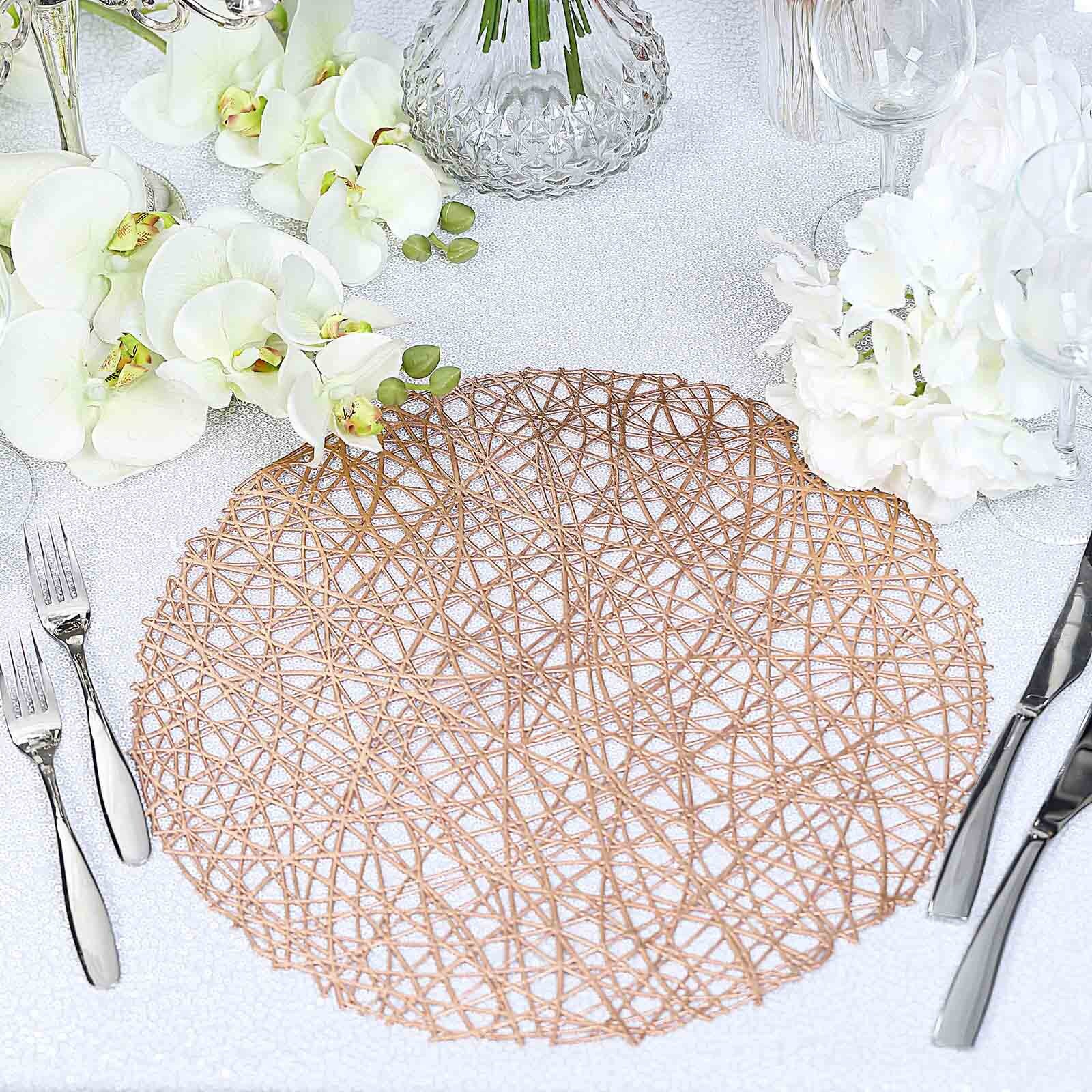 15 Woven Placemats Dining Table Placemats Woven Plate Etsy
