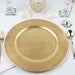 13' Charger Plates, Acrylic Plate Chargers, Plastic Chargers, Round Charger Plates, Dining & Serving, Reception Table - Set of 6 | Gold 