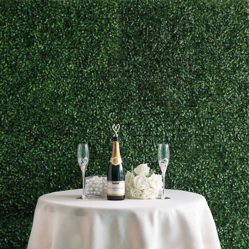 4 Grass Panels, Grass Backdrop, Wedding Backdrop, Baby Shower Backdrop, Wall Mat | Artificial Boxwood Hedge Small Leaves Faux