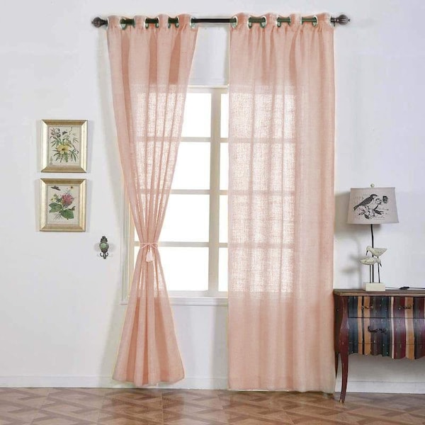 Dusty Rose Curtains - Etsy
