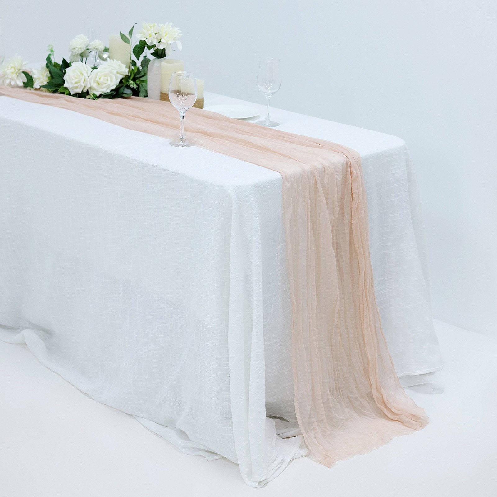 10FT Gauze Cheesecloth Table Runner Handmade Boho Wedding Etsy