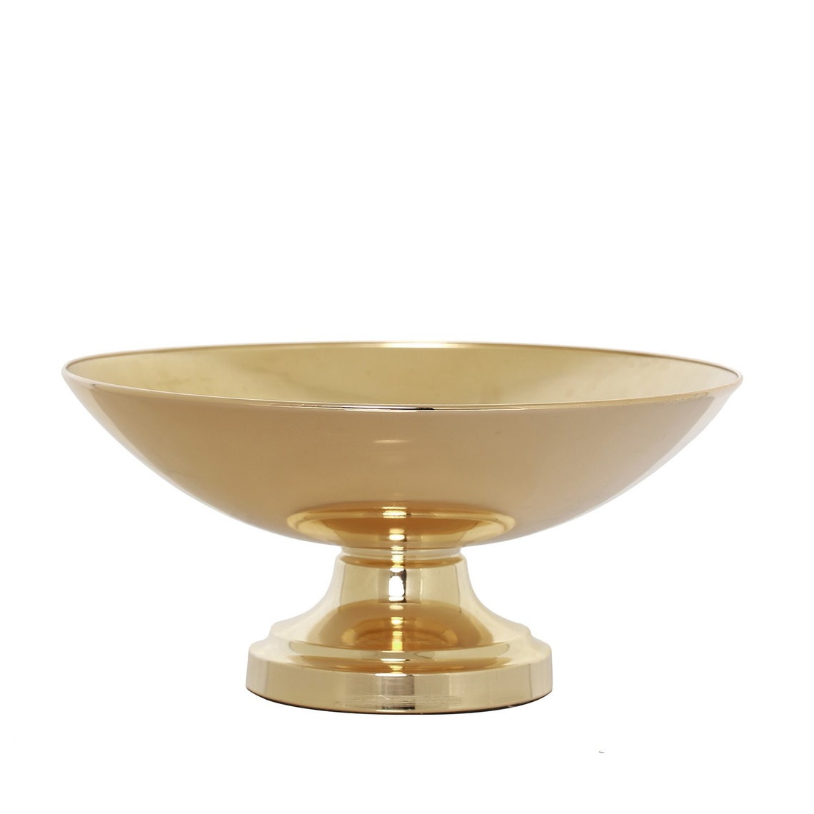 15 Metallic Gold Metal Vase Flower Vase Pedestal Bowl Etsy