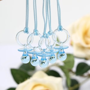 12 Pack | Blue Baby Pacifiers for Baby Shower Favor Decor Bottle Pacifiers Baby Shower Games, For Favor Boxes, Favor Bags