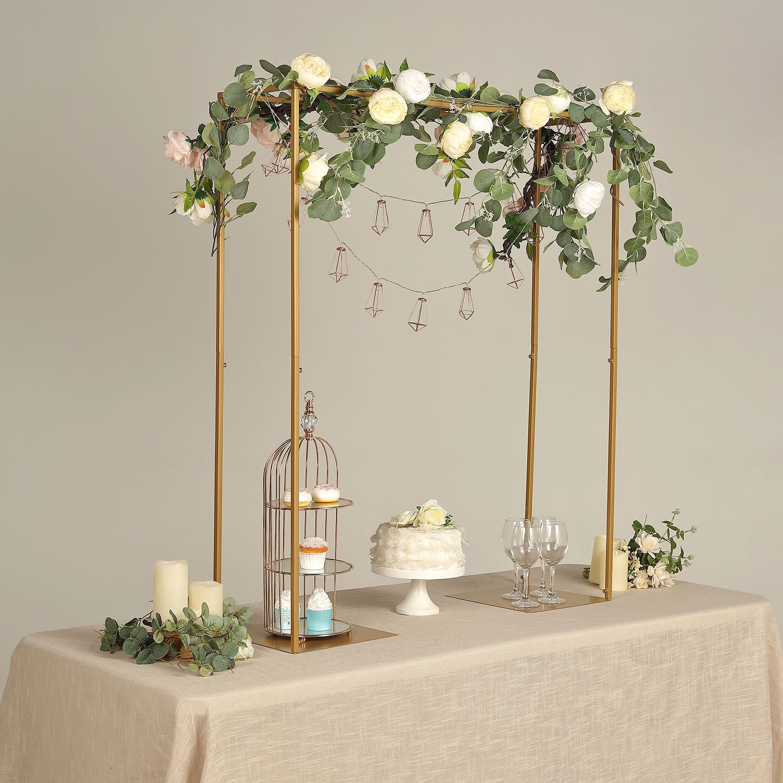 Hopesun Adjustable Over The Table Rod Stand, 63'-102' Length, Metal Balloon  Flower Arch Stand, Suitable for Different Table Size, Birthday, Wedding,  Halloween, - China Table Shelf and Balloon Arch price