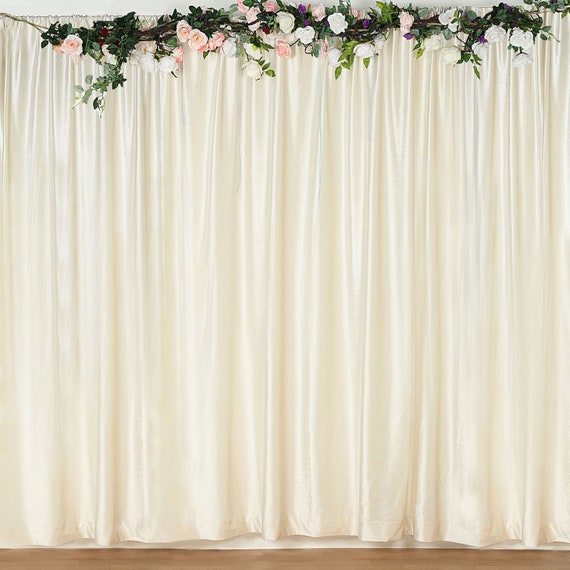 Ivory Velvet Backdrop Photo Booth Backdrop Velvet Curtain Etsy