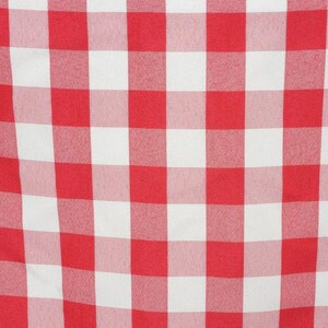 Buffalo Plaid Napkins | 5 Pack | 15x15inch | Red/White | Checkered Gingham Polyester Napkin, Linen Napkins