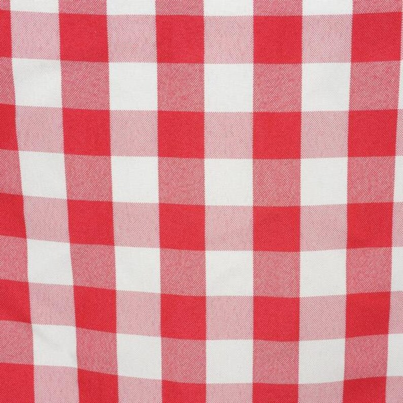 Buffalo Plaid Napkins | 5 Pack | 15x15inch | Red/White | Checkered Gingham Polyester Napkin, Linen Napkins