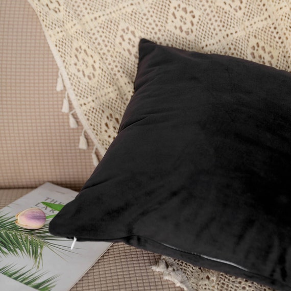 4-Pack Velvet Printed Pillow Covers, 18x18, Home Decor, Insert Not Included
