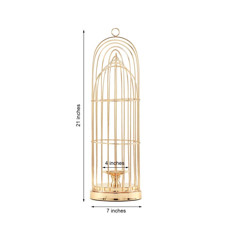 21 Metal Cage Votive Candle Holder Gold Wedding Etsy