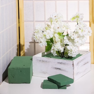 Set of 3 - Green Wet Floral Foam Bricks, Styrofoam Blocks for Floral Arrangements
