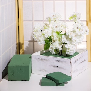 6-Piece Foam Flower Floral Blocks Mud Green Bricks Brick Dry Wet