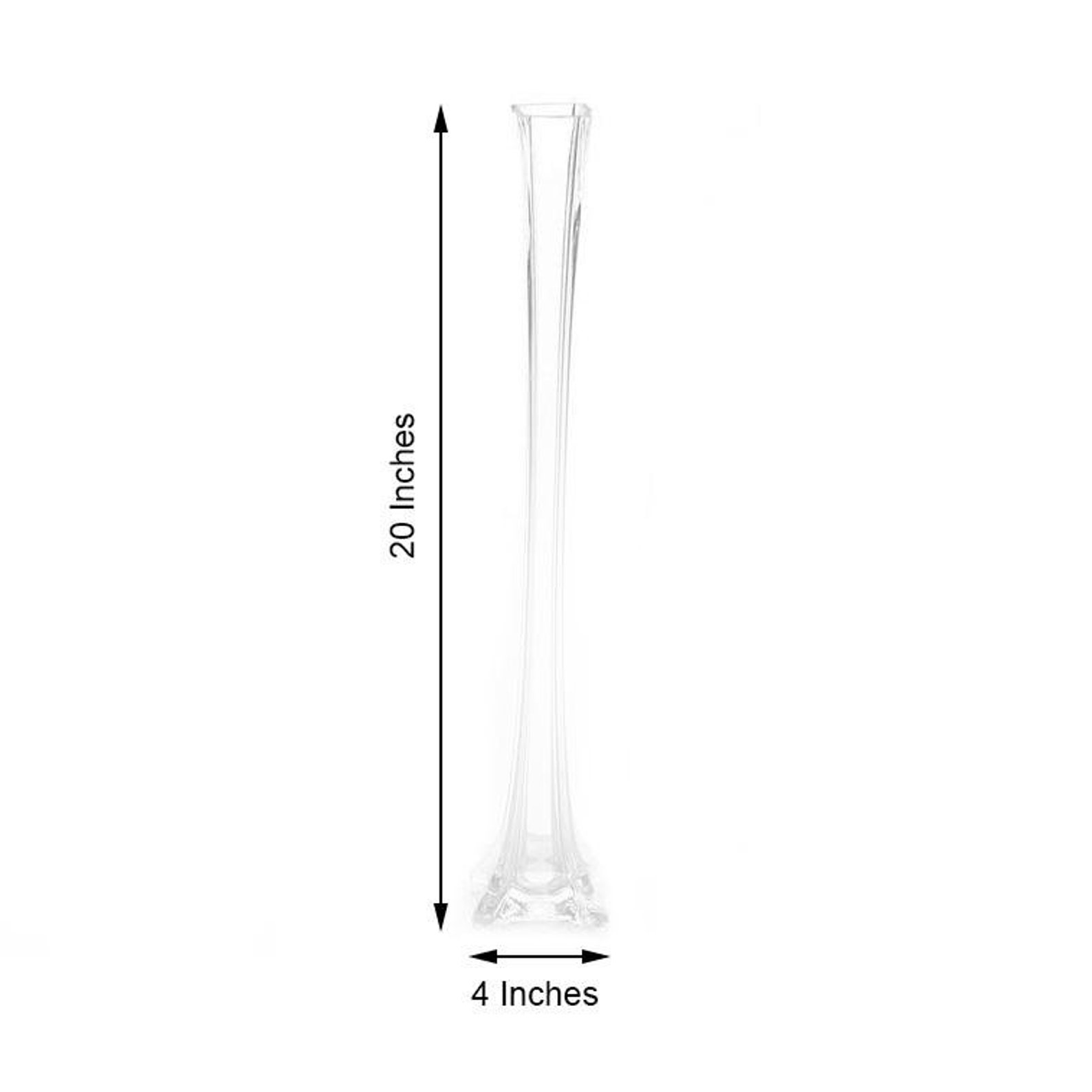 20 Clear Glass Vase Flower Vase Eiffel Tower Vase Etsy