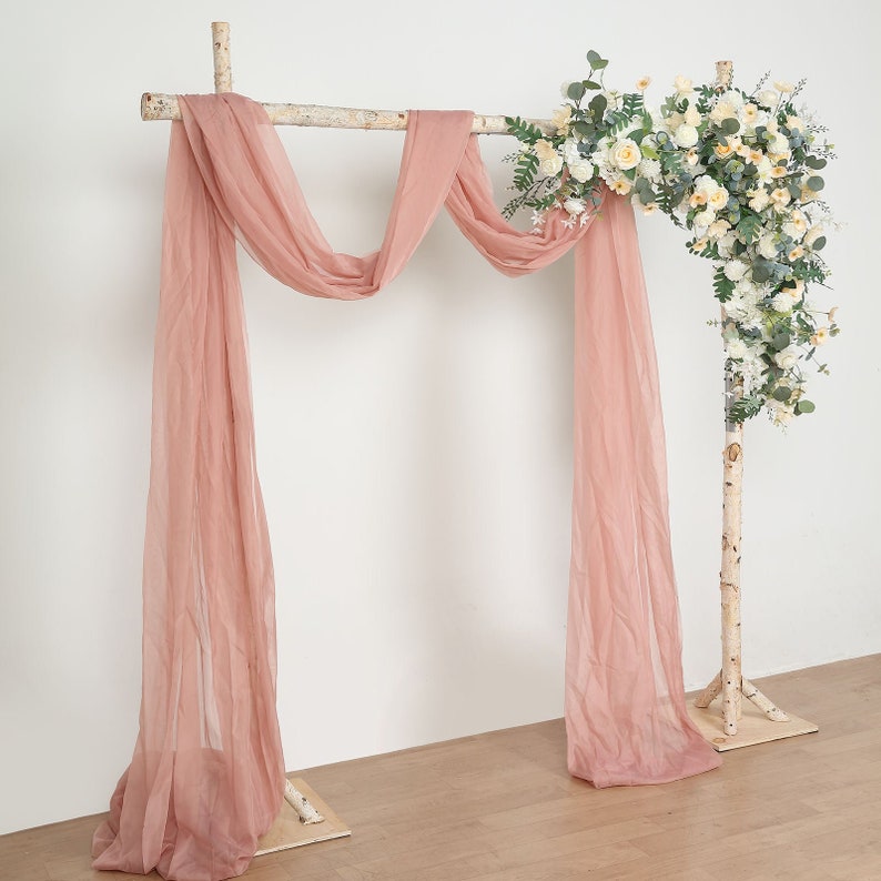 7.5ft Natural Birch Wood Wedding Arch, Square Backdrop Stand, Photography Stand, Rustic Wedding Arbor Decor, Wedding Backdrop, Ceremony Arch