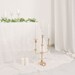 20 Gold Metal 3-arm Candle Holder Candelabra Table Centerpiece, Taper ...