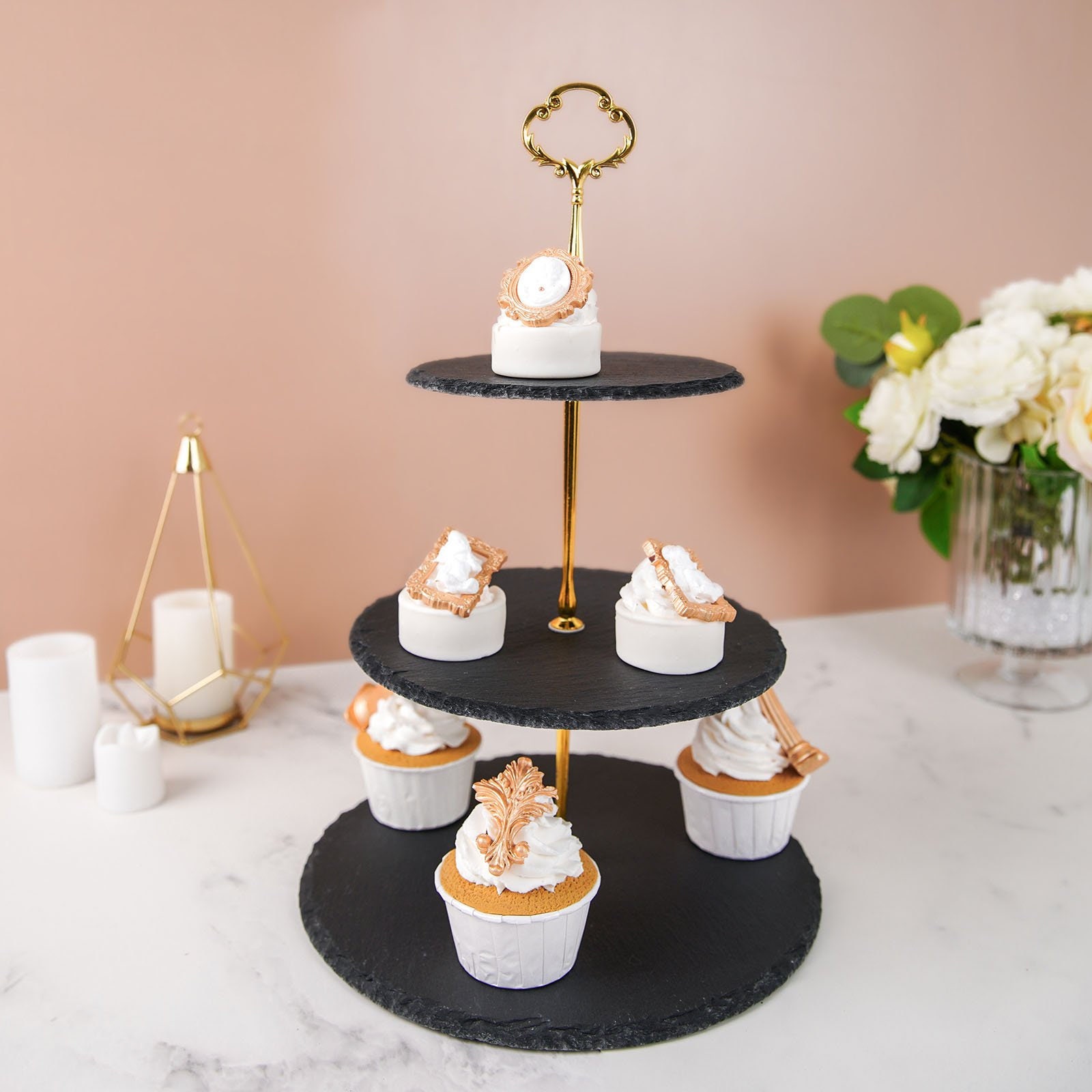 Gold Wedding Cake Stand - Gorgeous Cake Display Centrepiece for Wedding  Cakes, Cupcakes and Desserts - Cakebon