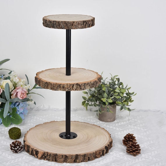 Tree Stump Wooden Tree Cake Stand Tree Stump Cupcake Stand Wooden