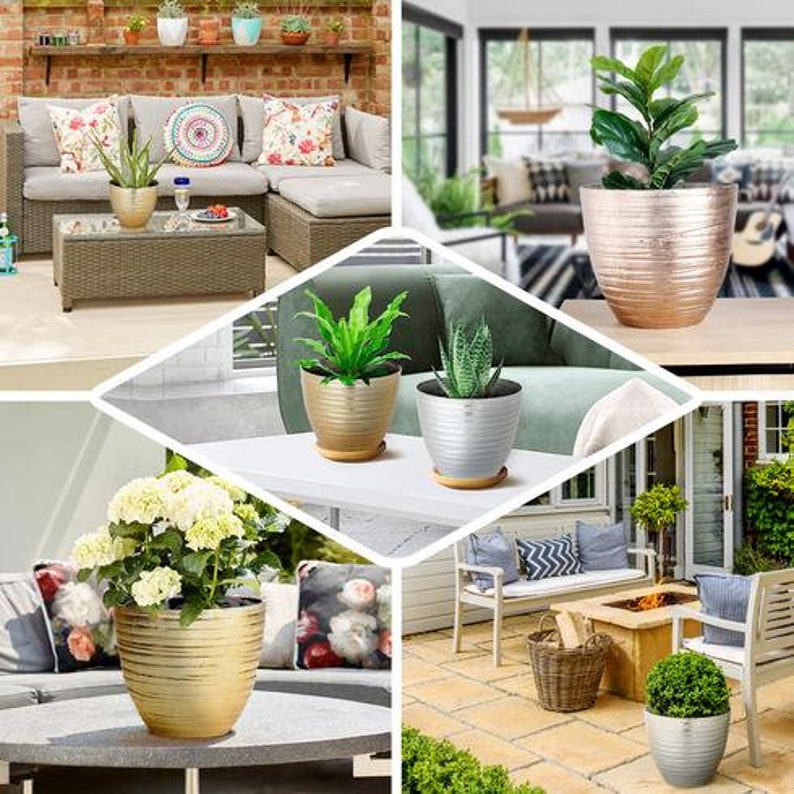 Decorative Garden Pots Planter Pots for Flowers and Greenery Etsy