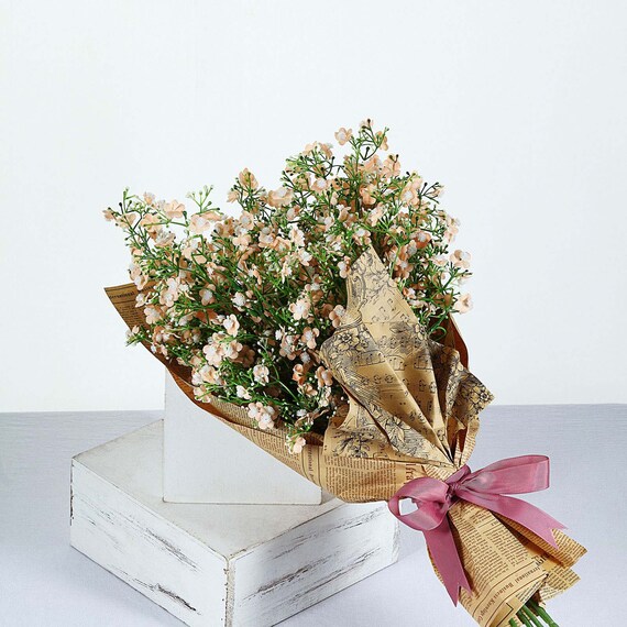 27 Baby's Breath Artificial Flowers, Gypsophila Silk Flower Stem