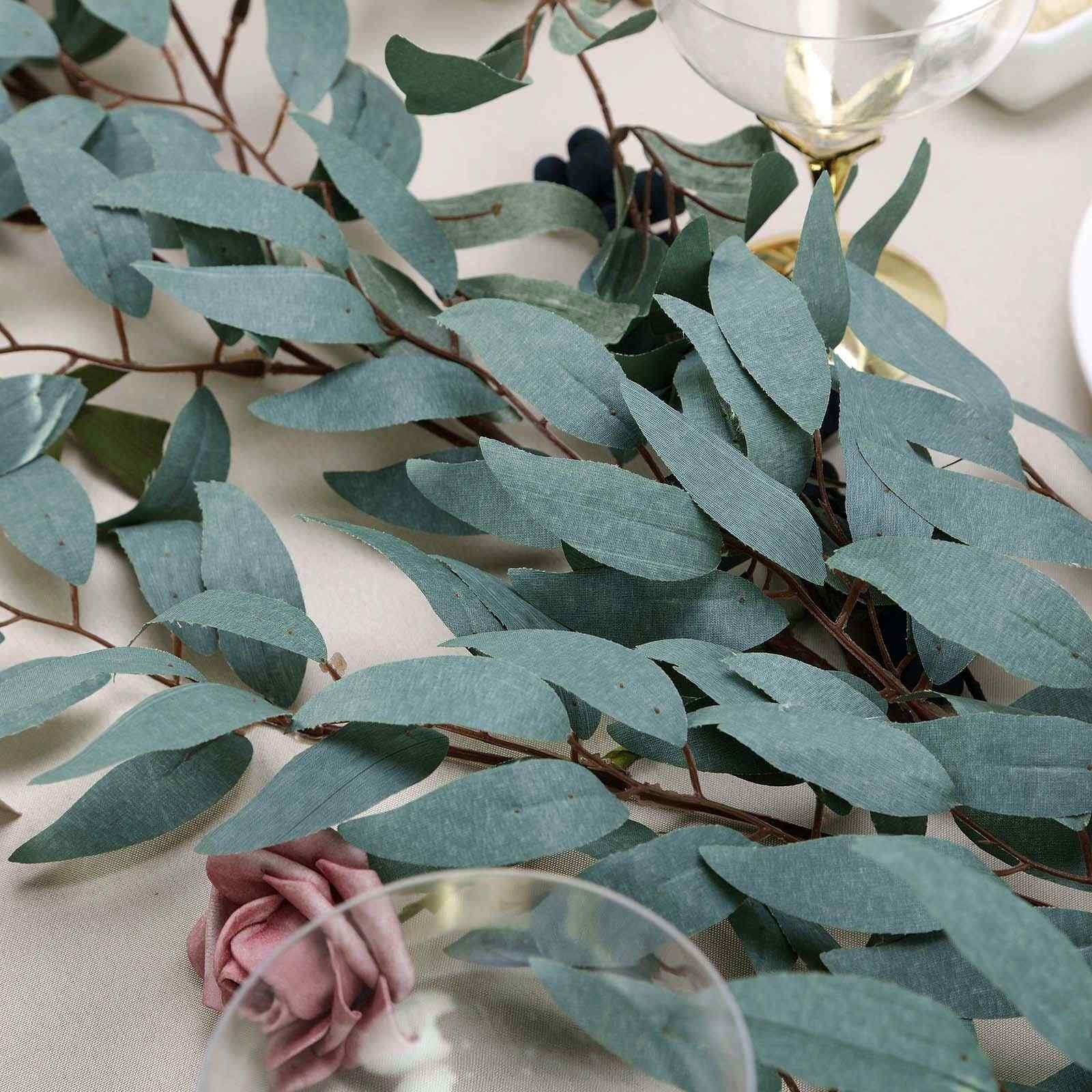 5 FT Artificial Willow Leaves Garland Greenery Garland Etsy