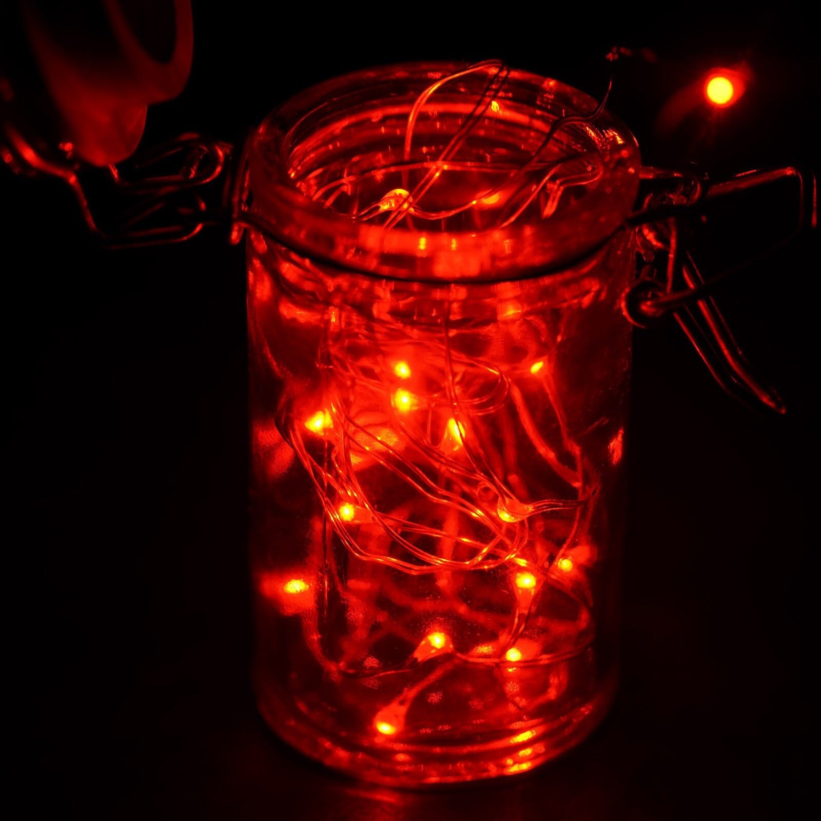 7.5FT Red LED Lights String Lights Battery Operated Lights Etsy