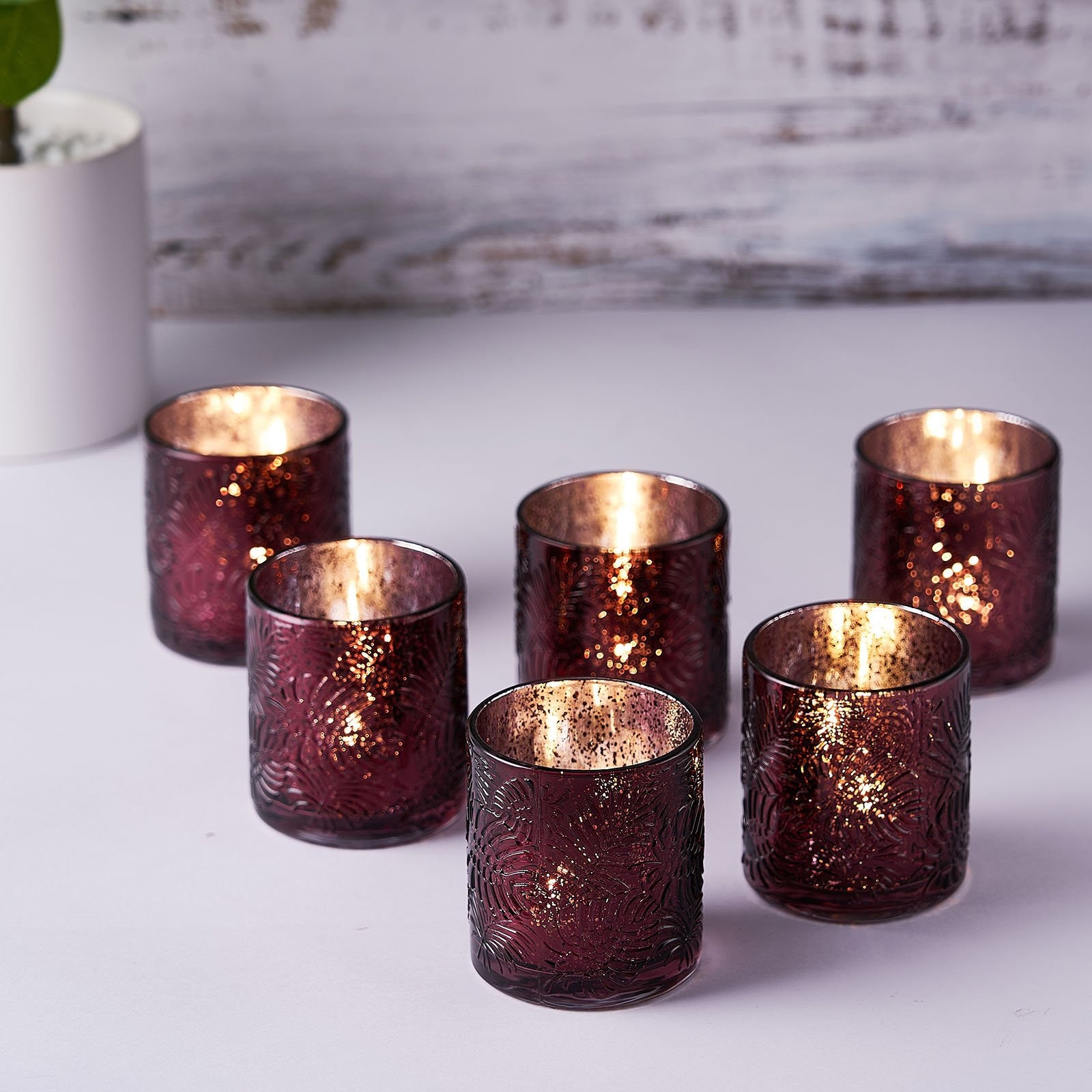 Mercury Glass Candle Holders