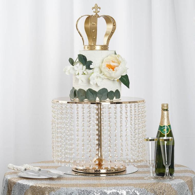 Support à gâteau en cristal doré plateau à Cupcake – Grandado