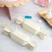 25 Pack Ivory Candy Shape Favor Boxes With Satin Ribbon, Wedding Party ...