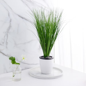 20&quot; Artificial Grass Sprays, Decorative Plastic Grass, Realistic Wedding Greenery, Artificial Greenery, Bouquet Filler - Pack of 3