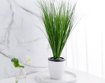 20" Artificial Grass Sprays, Decorative Plastic Grass, Realistic Wedding Greenery, Artificial Greenery, Bouquet Filler - Pack of 3