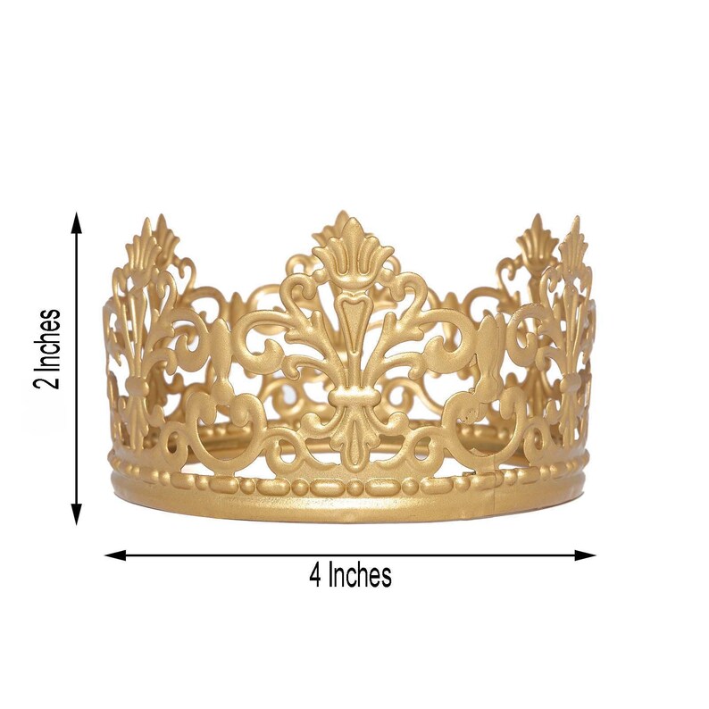 Gold Cake Toppers, Crown Cake Toppers, Princess Crown Cake Top, Metal Cake Toppers for Anniversary, Wedding, Quinceañera, Birthday, Cake